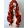 Vibrant Red Long Curly Wig, Heat Resistant Synthetic Hair Cosplay