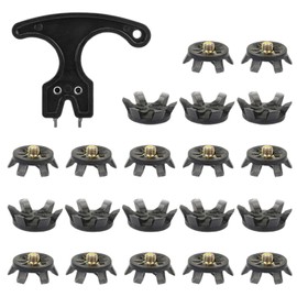 Golf Spikes Replacement | Golf Cleats Replacement - Anti-Slip Studs with Wrench Stable Sports Accessories for Running Field Trail Road Jumping Training Sprinting