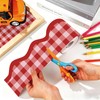 100FT Checkered Bulletin Board Border-Scalloped Checkerboard Decorative Roll for Party