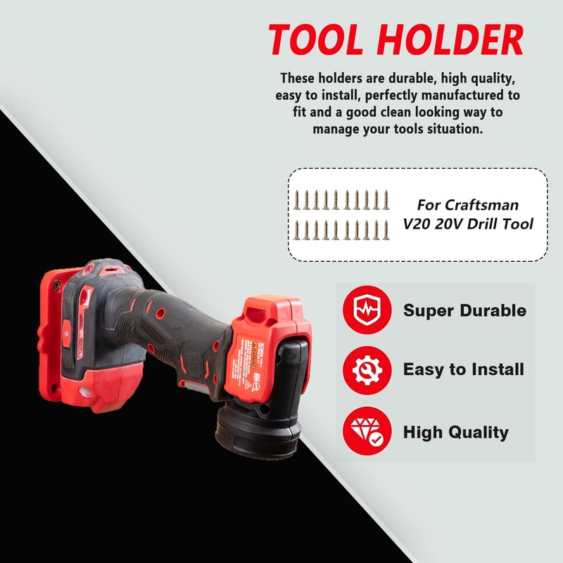 Tool Holder Mount for Craftsman V20 20V Drill Tool Hanger