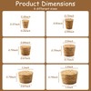 TAHULIK 30PCS Natural Corks Stoppers, Assorted Sizes, Soft Wood Tapered