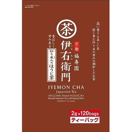 Uji no Tsuyu Iemon Roasted Rice Genmai Hojicha Tea Bags 2g x 120P