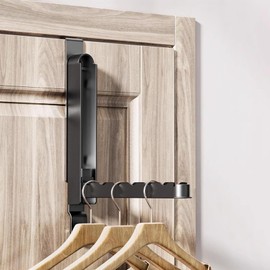 BYH 2pcs Lightweight Foldable Laundry Hanger Dryer Rack, No Installation Space Saving Over The Door Hanger Dryer Rack Portable Folding Clothes Drying Rack for Home Travel Hangers