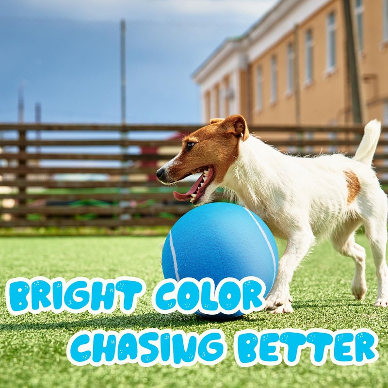 Large Dog Tennis Ball,9.5" Giant Doy Sport Ball Toy,Pet Birthday