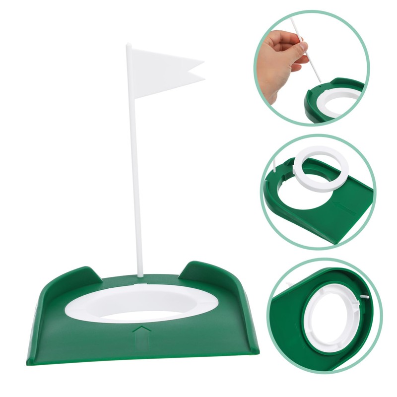 Kisangel 2pcs Golf Putting Aid Cup Indoor Practice Regulation Cup