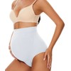 KUNINDOME Seamless Maternity Shapewear, White, Medium