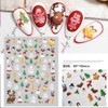 9 Sheets Christmas Nail Art Stickers 3D Winter Xmas Nail