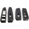 4PCS Carbon Fiber Style Car Window Controls Panel Glass Lift