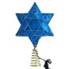Kurt Adler 13" Gold and Blue Battery-Operated Lighted Deluxe Hanukkah