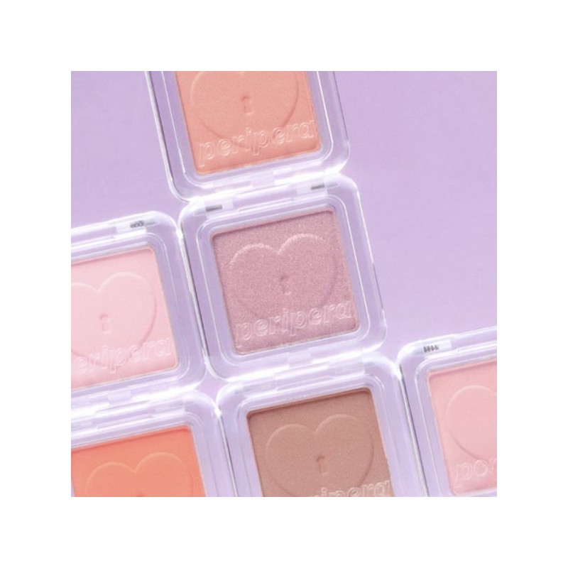 PERIPERA Heart Pocket Single Shadow 2color Set, Color1#$%Color2:M12 Carving with