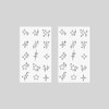 Oottati 2 Sheets Small Tiny Temporary Tattoo Stickers Starts