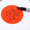 Circular sticker color circular sticker memo sticker 10cm 2P Light Purple 28ea