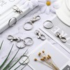 Augshy Pack of 60 Key Chain Clip Hook Twist Clasps