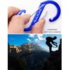 ALPLAKE ® - Pack of 4 Material Carabiners, Double Carabiner,