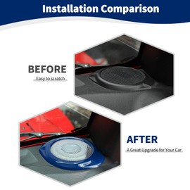 RT-TCZ for Jeep JK A Pillar Speaker Trim Cover for Jeep Wrangler JK JKU 2015 2016 2017 Blue Interior Accessories 2pcs