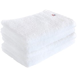 Nippon Utensil Face Towel, Imabari Towel, 13.4 x 39.4 inches (34 x 100 cm), Set of 4, White