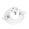 ledscom.de Deckeneinbauleuchte TELA, Porzellan, weiß glänzend, rund, 99mm Ø, 1x