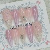Lavender Pixie Handmade Nail Tips - Stiletto M / 라벤더