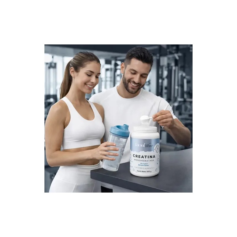 Creatina Monohidratada 500mg + Colágeno Hidrolizado 450g Gym Sin Sabor