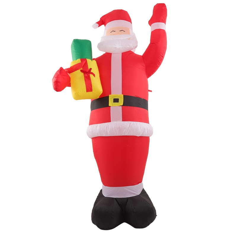 Inflatable Christmas Old Man Model with Gift Bag in Hand