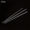 sourcing map Borosilicate Glass Stirrers with Both Ends Round for