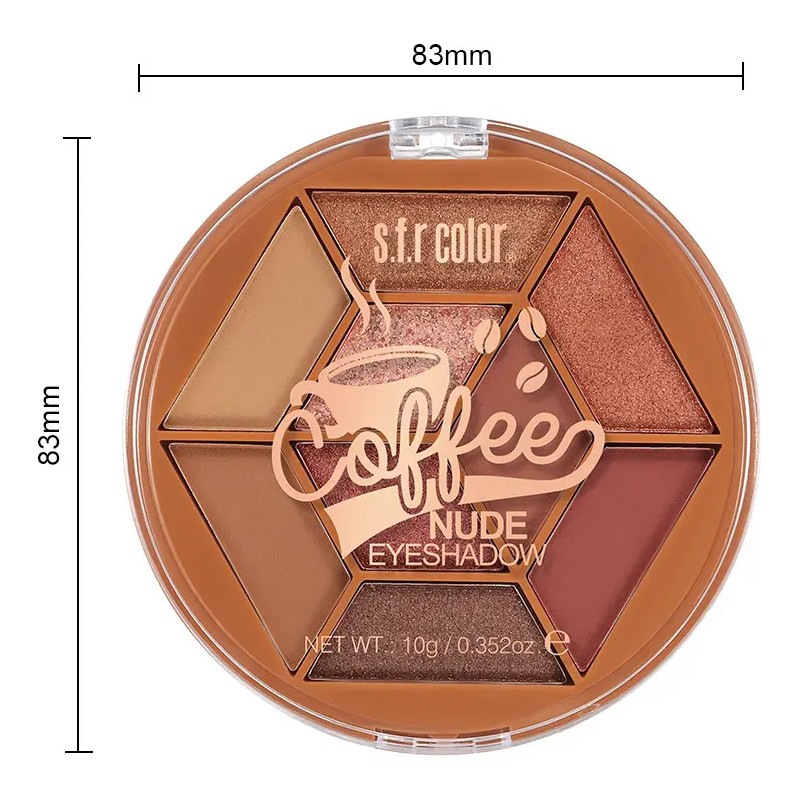 Paleta De Sombras 9 Colores Tonos Tierra Con Intenso