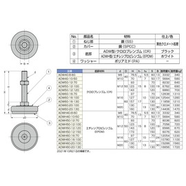 Sugatsune Industrial Lamp Stamp Adjuster ADWH40-10-50
