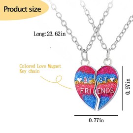 Best Friend Friendship Gift for Women Friend Necklaces Gifts for Bestie Friends Christmas Gifts for Men Best Friend Birthday Gifts for Women Soul Sisters for 2 Matching Necklaces