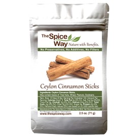 The Spice Way True Cinnamon Sticks - Ceylon Cinnamon stick 2.5 oz