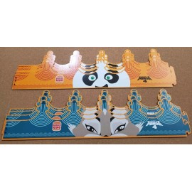 Burger King (10) Burger King Kung Fu Panda 4 Crowns BK Crown Party Lot Favors Hat NEW