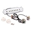 Alnicov White Sound Hole Magnetic Pickup with Tone Volume Knobs
