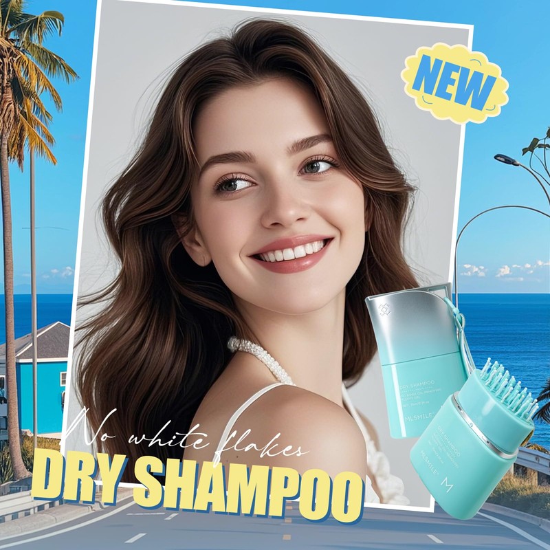 Oil Control Fluffy No-Rinse Dry shampoo Gel with Built-in Comb