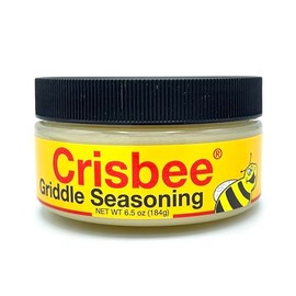Crisbee® Griddle Seasoning - 6.5oz - 2-in-1 Seasoning for Blackstone Griddle, Cast Iron and Carbon Steel Cookware - Family Made in USA