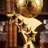 Toyvian Trofeo Calcio Coppa del Mondo Palloncino Dorato Design Creativo