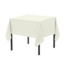 Pomp Ivory 52" x 52" Inch Square Premium Polyester Tablecloth