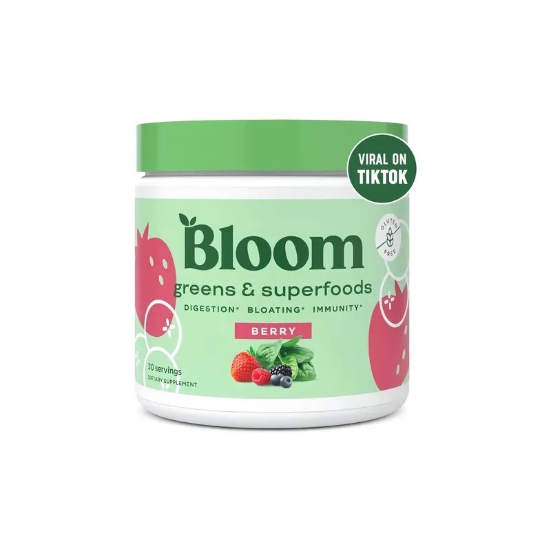 Bloom Fibra Polvo Fresa Kiwi 145g - 25 Porciones