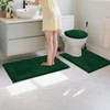 Baahrnom Bathroom Rugs Sets 3 Piece with Adjustable Toilet Seat