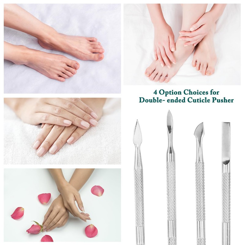 4 Piece Professional Cuticle Pusher Set, Cuticle Pusher Set, Cuticle