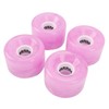 4Pcs Skateboard Wheel Set Replacement 78A Hardness PU Translucent Flashing