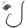 FishTrip Octopus Circle Hooks Saltwater - 50pcs Fishing Catfish Hook,Offset