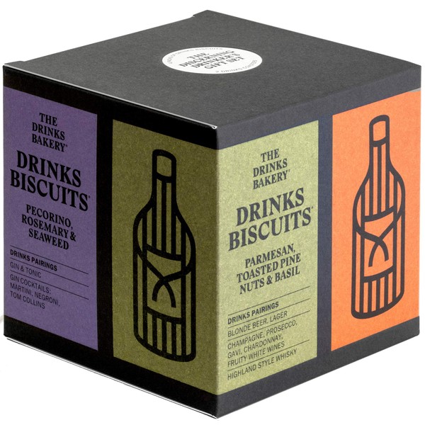 The Drinks Bakery Discerning Drinker’s Gift Set | Gift Set Expertly Paired to Great Drinks | Award Winning Drinks Biscuits as Seen on Dragons’ Den | Made in Scotland |