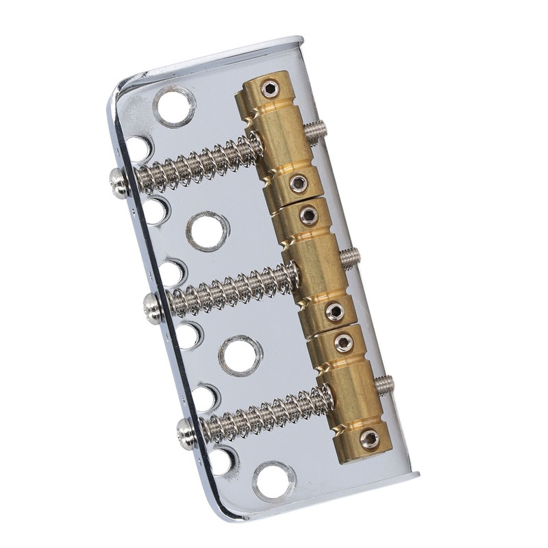 Short Electric Guitar Bridge 3 Saddle Professional Guitar Bridge Replacement
