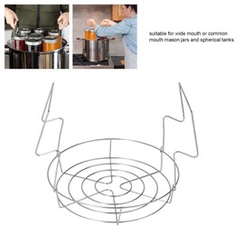 Water Bath Canning Rack, Anti Slip Anti Scalding Foldable Stainless Steel Canning Rack for Spherical Tanks for Mason Jars,Canning