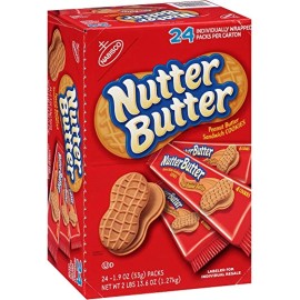 Nutter Butter Nabisco Nutter Butter Cookies - 1.9 Oz. - 24 Pks. - SCS