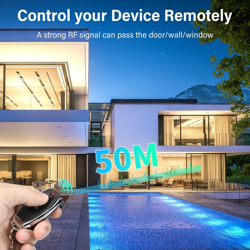 433 MHz RF Wireless Remote Control Switch, Wireless Switch AC