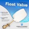 3/8" Stainless Steel Water Float Valve – Heavy-Duty 125 PSI