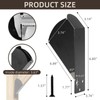 Rasugarlary 45-Degree Angle Bracket for 2x4 (Actual 1.5''x3.5''), Pergola Angle