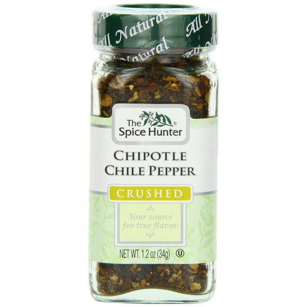 The Spice Hunter Crushed Chile Pepper Chipotle, 1.2-Ounce Jar (Pack of 3)