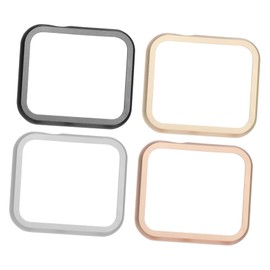 OHPHCALL 4pcs Shock Aluminum Alloy Watch Case Protector for Lightweight Easy to Install Full Against Scratches and Dirt Gold Silver Black Rose Gold