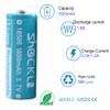 funkawa 18500 3.7V Rechargeable Batteries, Shockli 18500 3.7V Li-ion 1600mAh